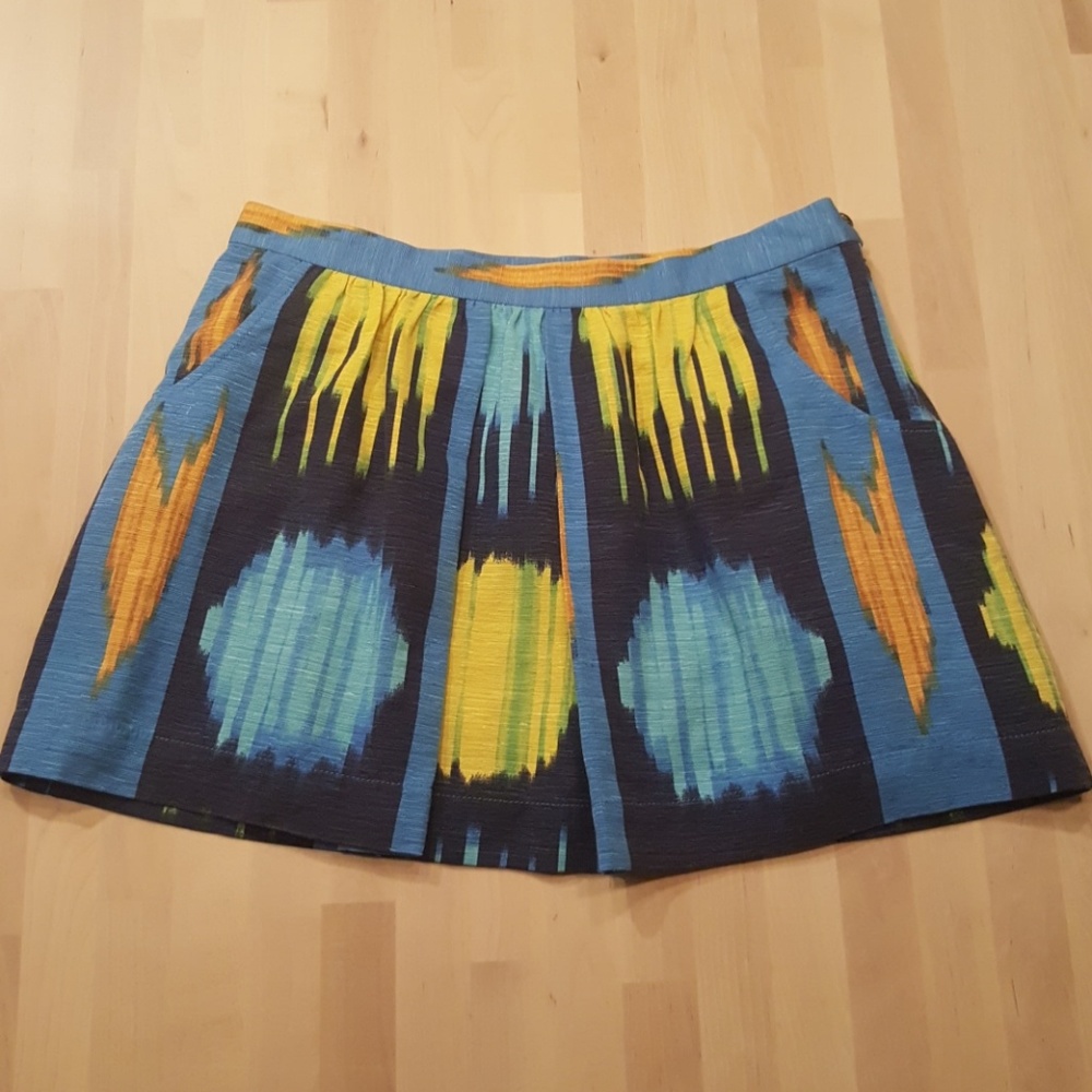Eliot for Madewell Ikat Silk Mini Skirt